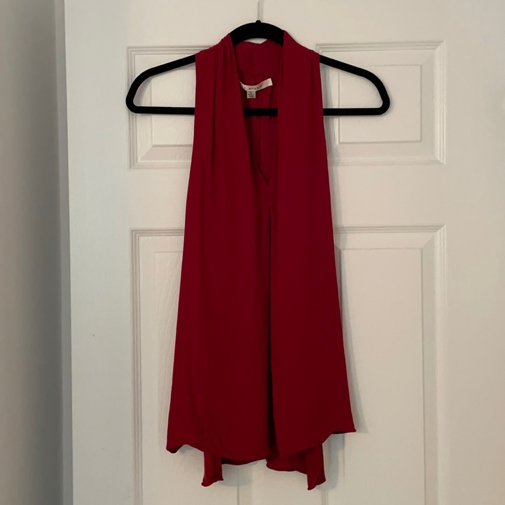 Dark Ruby Red Racer Back Styler Top!